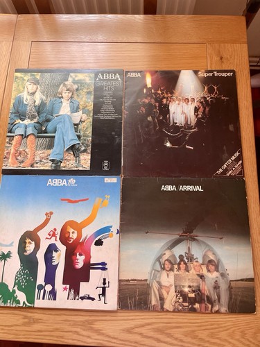 Four original abba vinyl - original,